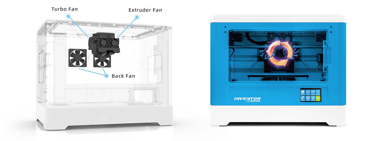Flashforge Inventor Enclosed Build Chamber