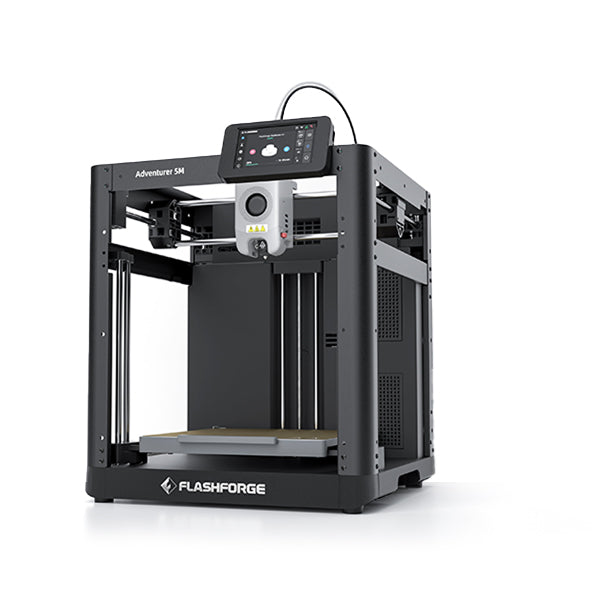 Flashforge Adventurer 5M 3D printer on a white background
