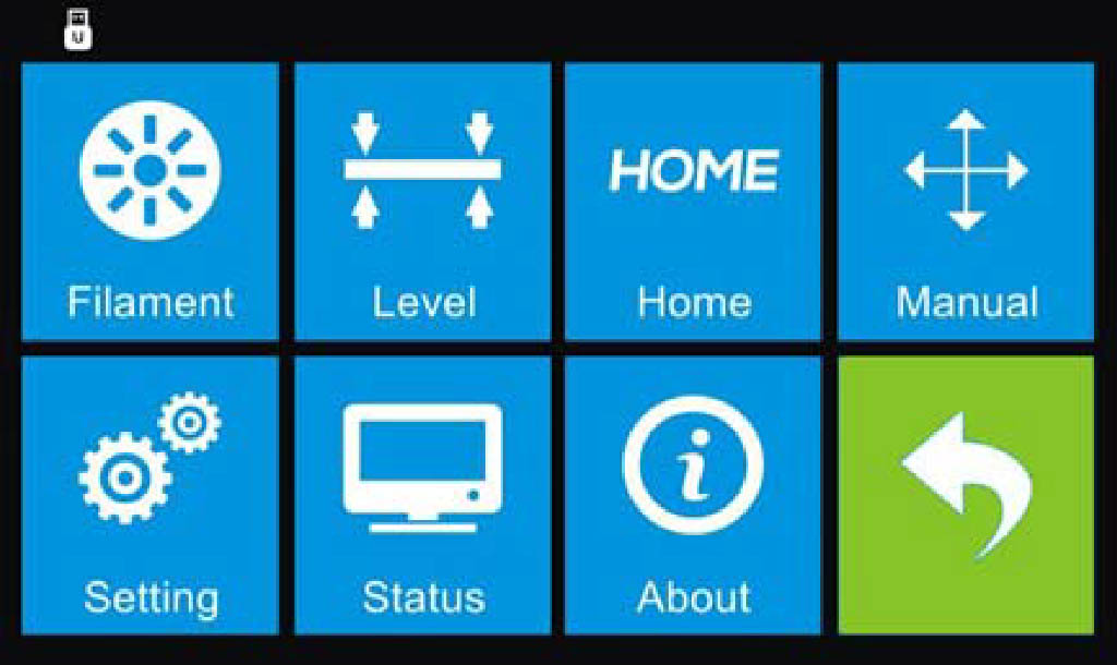 Flashforge Touch Screen