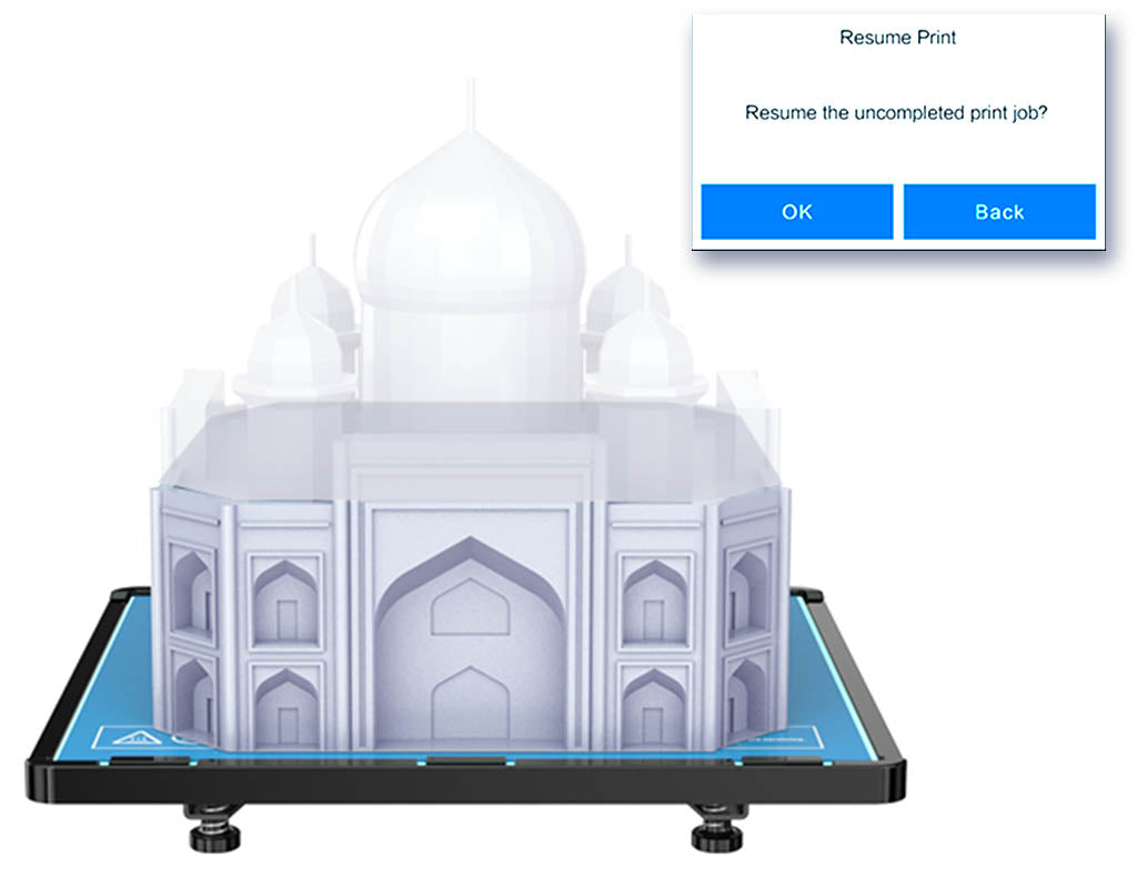 Resume Print Function, FIlament Run Detection