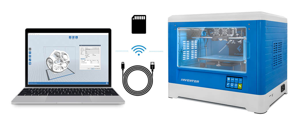 Flashforge Inventor File Transfer options