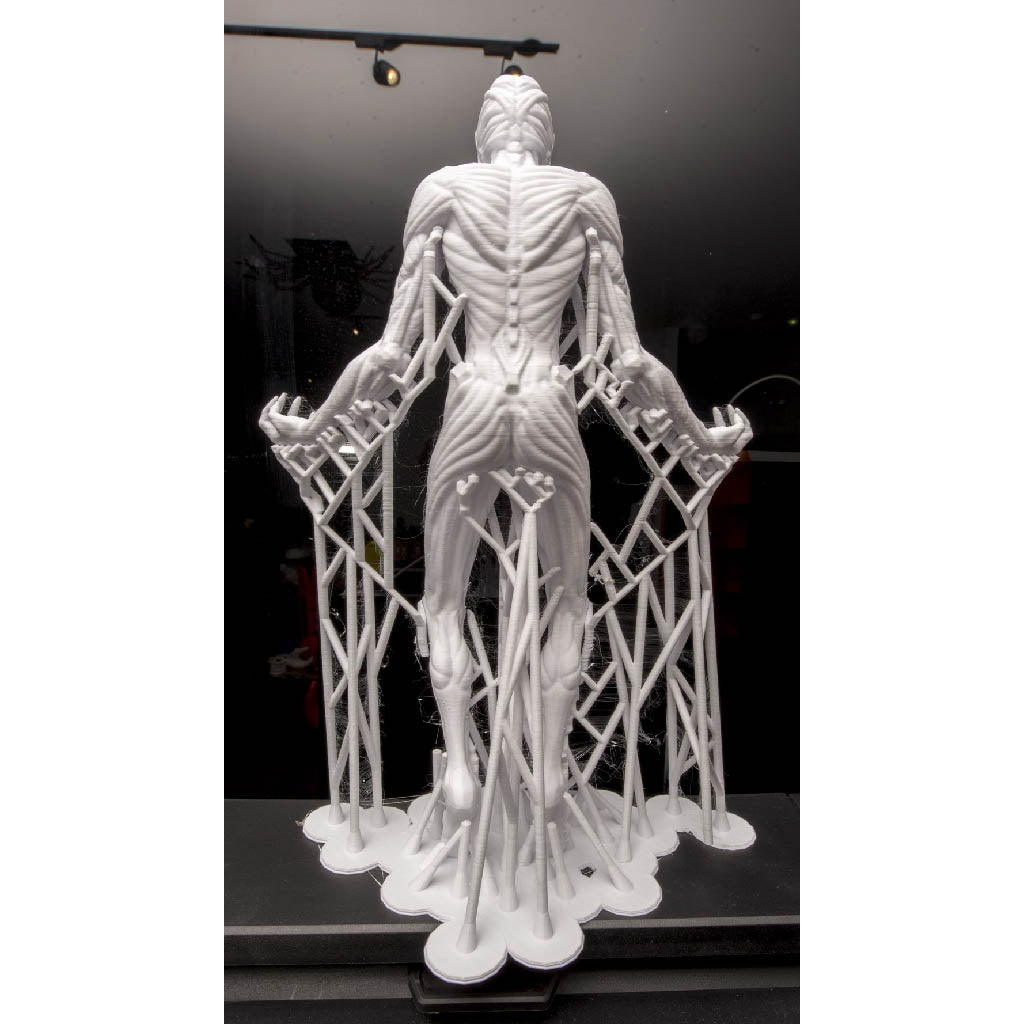 Monstor 3d print with tree like supports in flashprint